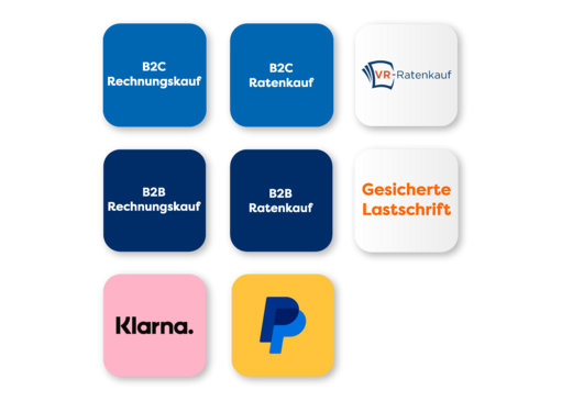 Logos Zahlarten